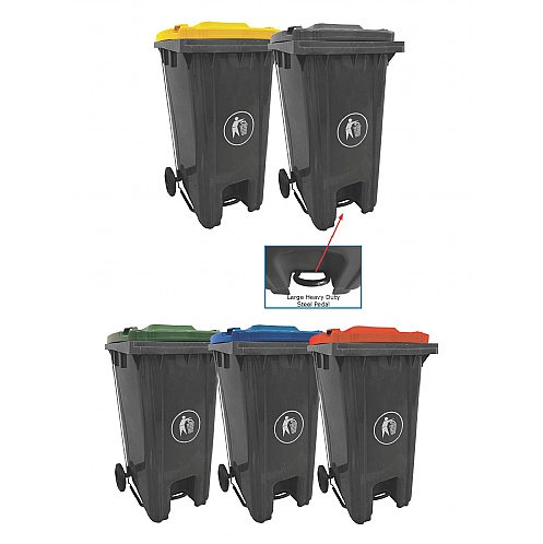 Pedal Operated Wheelie Bins - Site Safety & Security