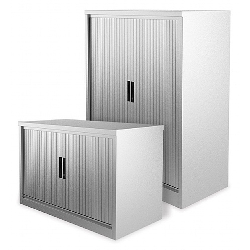 Silverline Kontrax Tambour Door Office Cupboards, Next Day - Office Storage