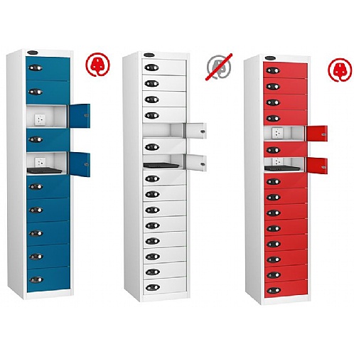 Laptop Charging Locker  8 to 15 Compartments with Power Sockets - Storage Lockers