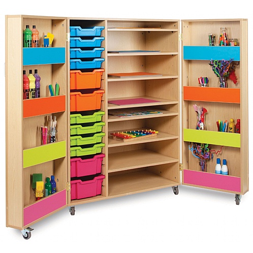 Monarch Bubblegum Art Cupboard - School Furniture