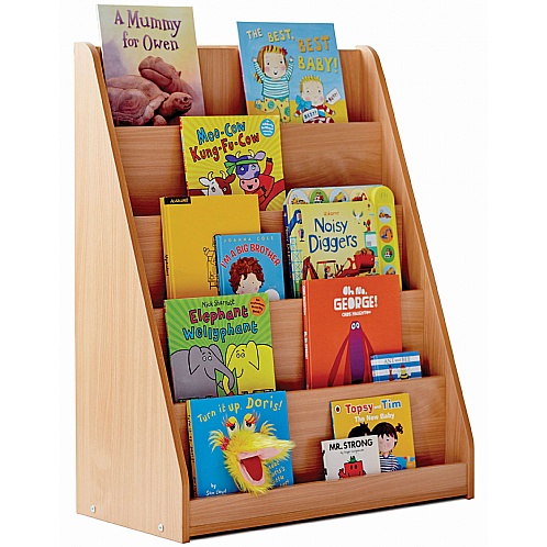 Library Book Stand with 5 Tiered Fixed Shelves - School Furniture