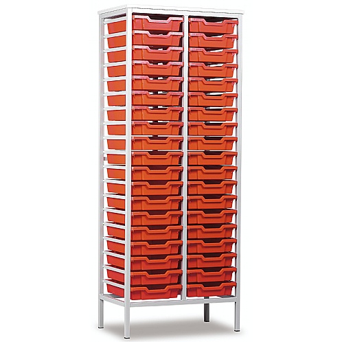 38 Tray Metal Storage Unit, Static - School Furniture