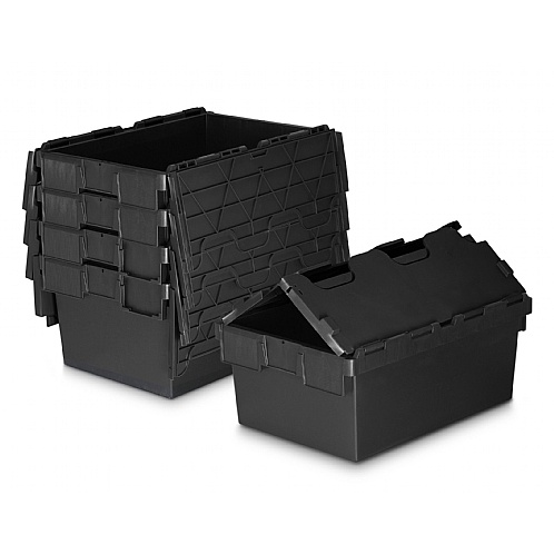 Eco Attached Lid Recycled Plastic Containers, Next Day - Storage and Handling