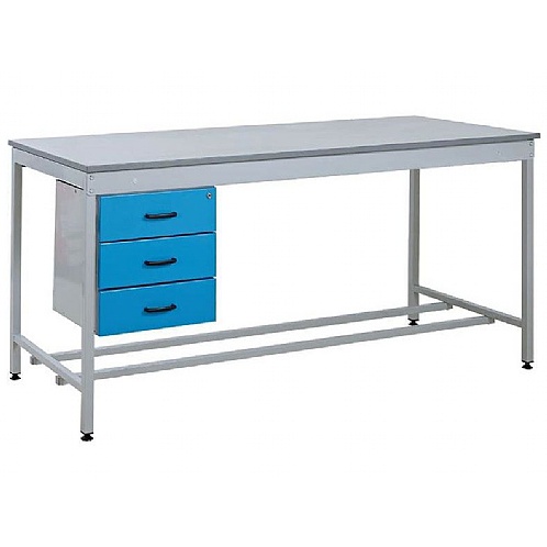 Taurus Workbench with Three Drawer Pedestal, 5-Days - Workshop Products