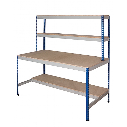 Rivet Value Workstation with 1/2 Shelf, 5-Days Delivery - Workshop Products