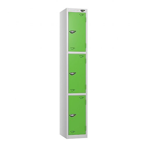 Pure 3-Door Antibacterial Lockers - Storage Lockers