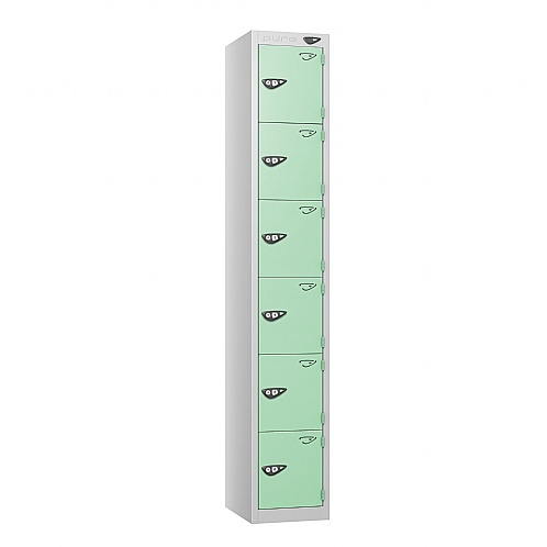 Pure 6-Door Antibacterial Lockers - Storage Lockers
