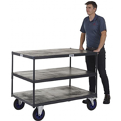 Heavy Duty Shelf Trolley,  600kg Industrial Storage Trolley UK - Storage and Handling