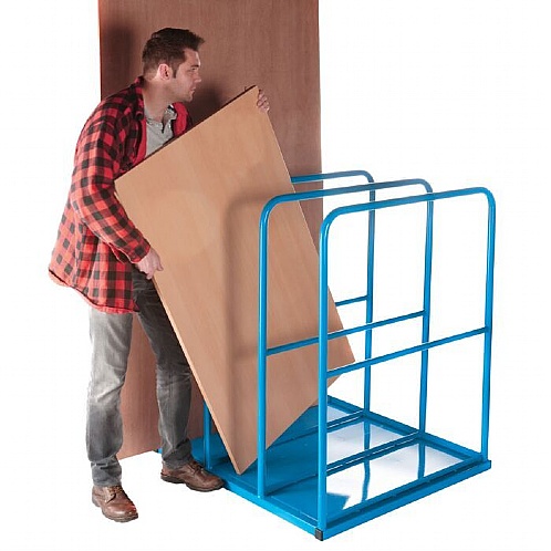 Vertical Sheet Rack with Sheet Steel Base - Storage and Handling