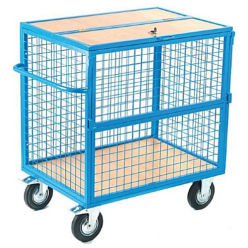 Security Cage - Heavy-Duty Mesh & Steel Trolleys - Storage and Handling