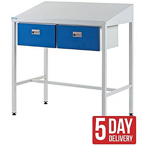 Team Leader Workstations with Two Drawers - Workshop Products