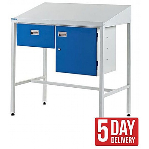 Team Leader Workstations. Single Drawer & Cupboard - Workshop Products
