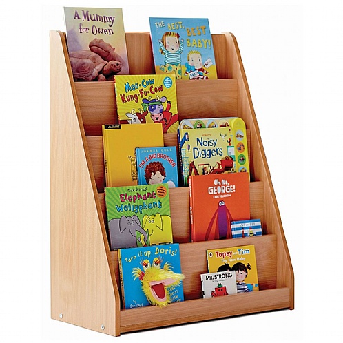 Book Stand - Library Display with 5 Tiered Shelves - School Furniture