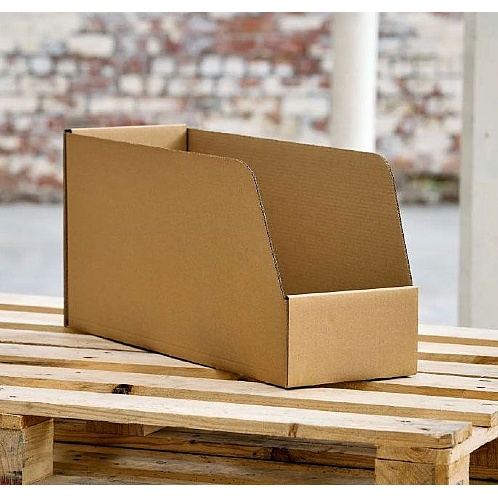Cardboard Storage Bins, 300mm High  Eco-Friendly - Storage and Handling
