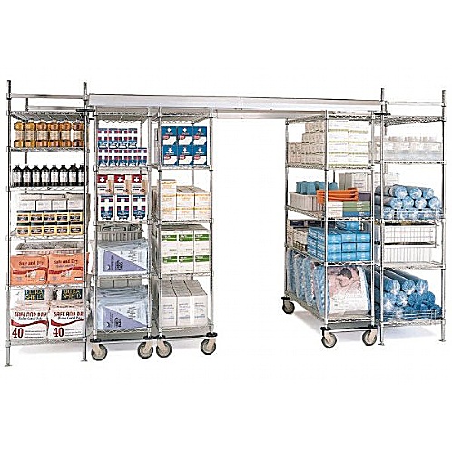 Top-Track Shelving System, High-Density Mobile Storage - Shelving & Racking