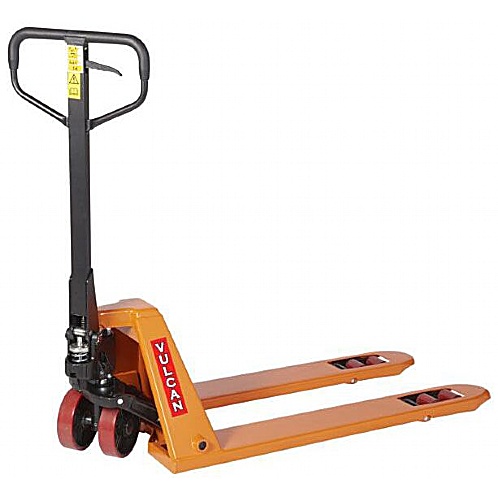 Vulcan Low Profile Pallet Truck, 2000kg, Compact Forks, EN 1757-2 - Storage and Handling