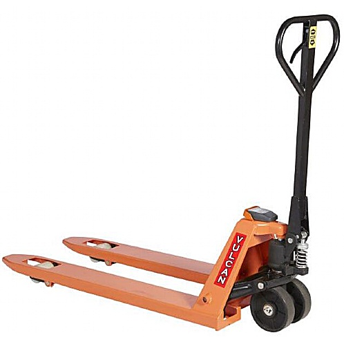 VULCAN Weigh Scale Pallet Truck, 2000kg, IP65, EN 1757-2, LCD Display - Storage and Handling