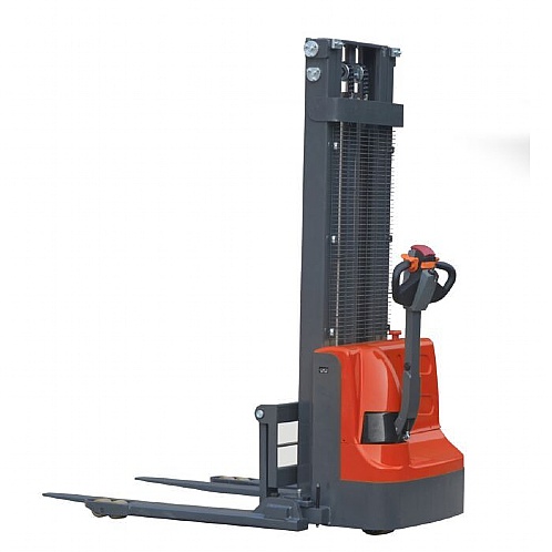 VULCAN Fully Powered Straddle Stacker, 1200kg, Lift to 3200mm - Storage and Handling
