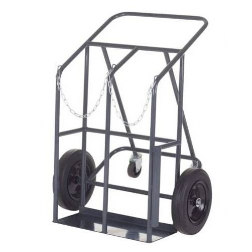 Apollo Double Cylinder Trolley, 400kg, Solid Rubber Wheels, UK Made - Storage and Handling