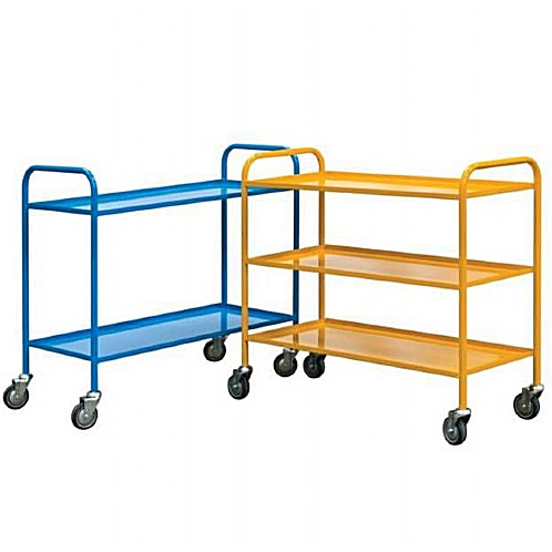 Shelf Trolley Economy 2 or 3 Tier Heavy-Duty Steel Design - Storage and Handling