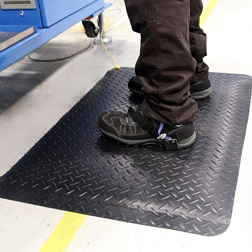Anti-Fatigue Mat - Coba Deckplate Anti-Static ESD Mat - Site, Safety & Security