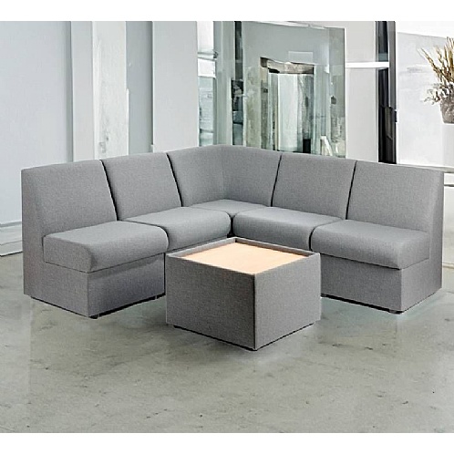 Modular Reception Seating, Fabric or Vinyl Visitor Units - Reception Meet Area