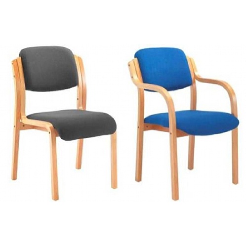 Renoir Wooden Frame Chair With or Without Arms - Office Chairs