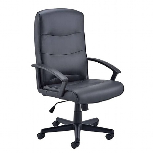 Canasta High Back Leather‑Look Executive Office Chair - Office Chairs