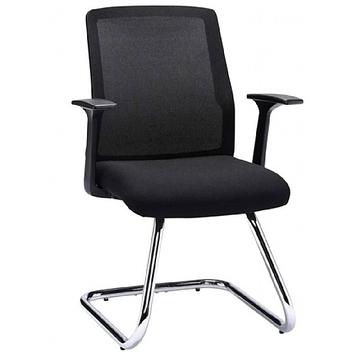 Denali Mid Back Mesh Visitor Chair with Cantilever Base - Reception Meet Area