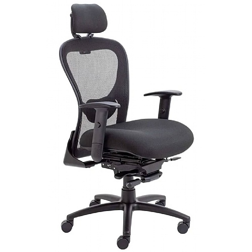 Strata High Back Task Chair with Lumbar Support & 1D Arms - Office Chairs