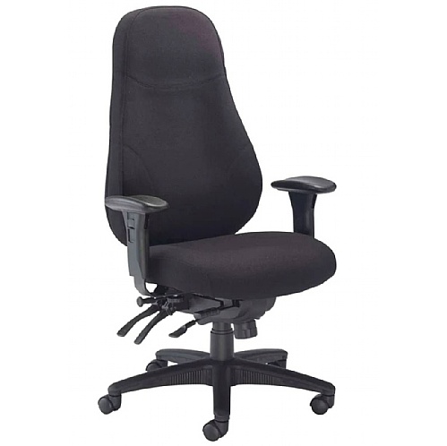 Cheetah Heavy Duty Fabric Task Chair with Ratchet Back - Office Chairs