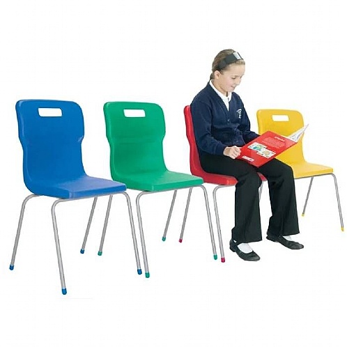 Titan 4 Leg Ergonomic Classroom Chairs - School Furniture