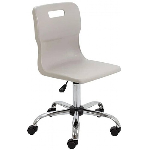 Titan Swivel Classroom Chair with Chrome Base & Castors - School Furniture