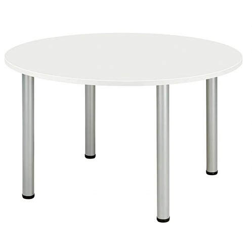 Core Pole Leg Round Meeting Table for Modern Offices - Reception Meet Area