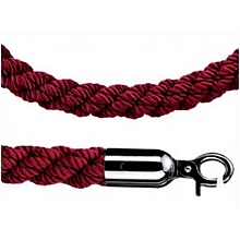 Red Polyester Twisted Barrier Rope