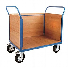 Platform truck with 3 veneer sides