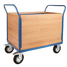 Platform box truck with 4 veneer sides kg