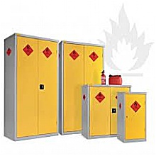 Hazardous substance cabinets on four sizes
