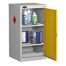 Small hazardous cabinet removable sump 2 shelves