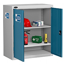 Low PPE cabinet for safe and secure storage