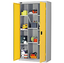 12 compartment cupboard, 9 adjustable shelves