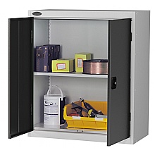 Small Steel cupboard with black double doors