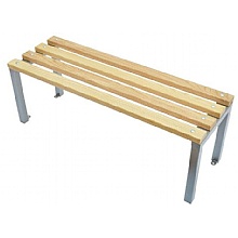 400mm cloakroom bench with beech slats