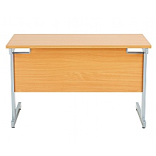 Beech rectangular cantilever Desk, Beech