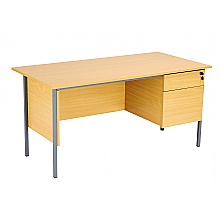 Oak Eco Two Drawer Desk