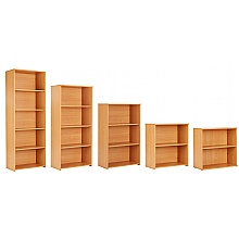 Eco Bookcases in five sizes and 3 colours