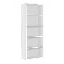 White Eco Bookcase 2000mm high