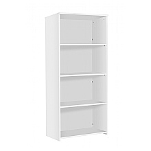 White Eco Bookcase 1600mm high