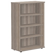 Grey Oak Premium Bookcase, 1200mm high