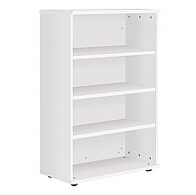 White Premium Bookcase, 1200mm high